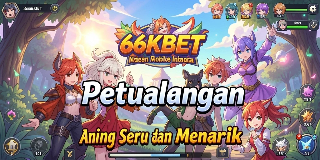 Screenshot utama 66KBET menampilkan aksi pertarungan karakter anime.