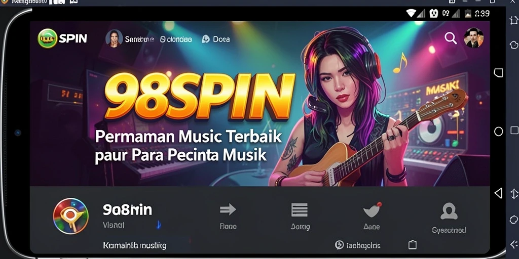 Tampilan gameplay intuitif dan menyenangkan di 98SPIN