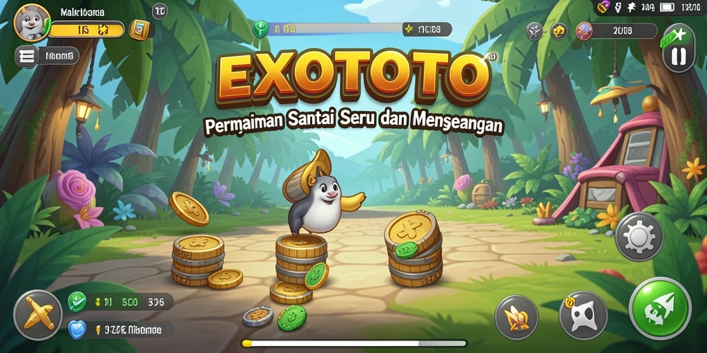 Gameplay EXOTOTO yang mengasyikkan dengan tantangan santai.