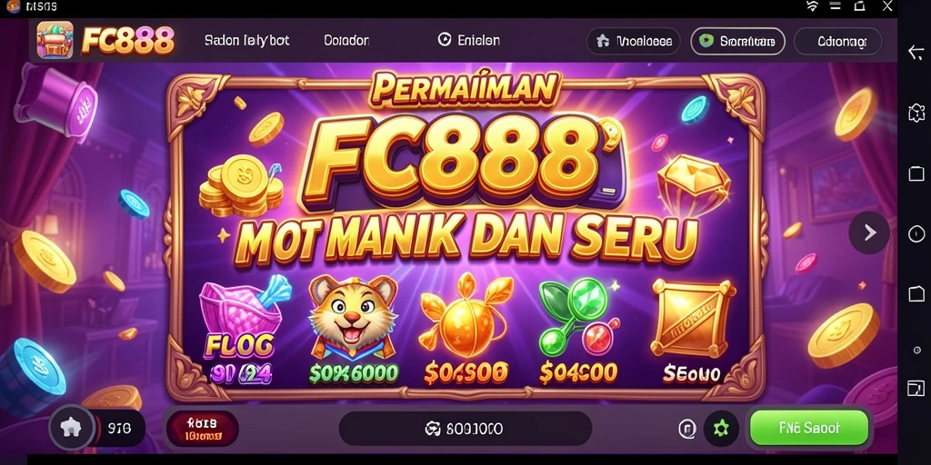 Tampilan gameplay FC888 yang seru dan menegangkan di slot.