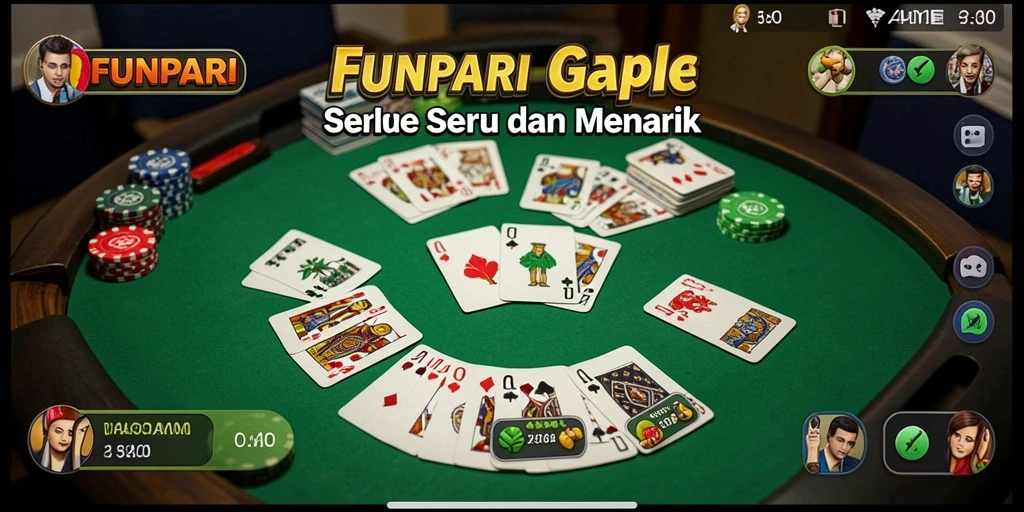 Tampilan gameplay Gaple yang menarik dan interaktif.