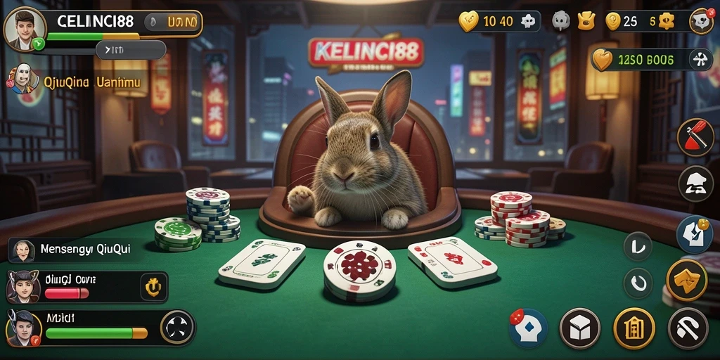 Screenshot gameplay QiuQiu KELINCI88 yang seru.