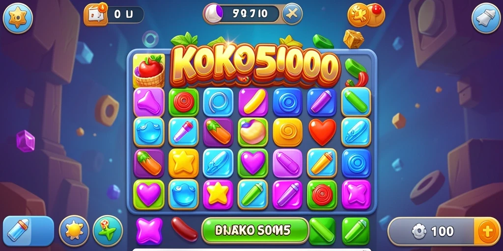 Tampilan gameplay seru dan penuh warna dari KOKO5000.