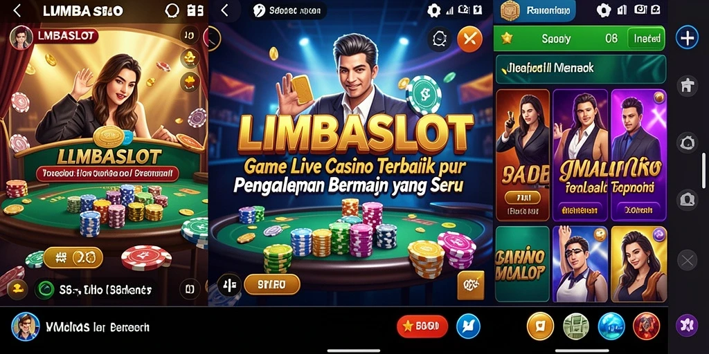 Gameplay menarik di LMBASLOT dengan dealer langsung dan interaksi yang seru.