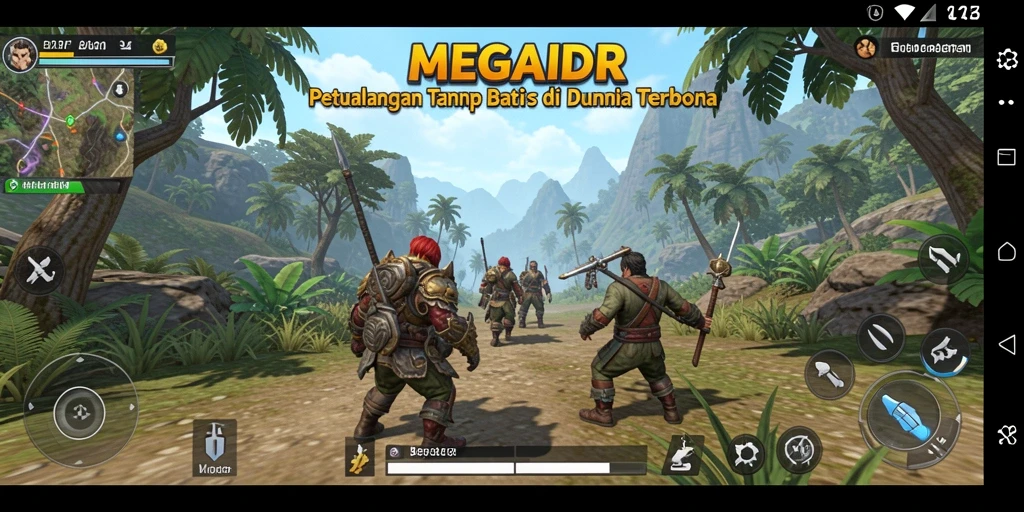 Gameplay MEGAIDR yang menakjubkan di dunia terbuka.