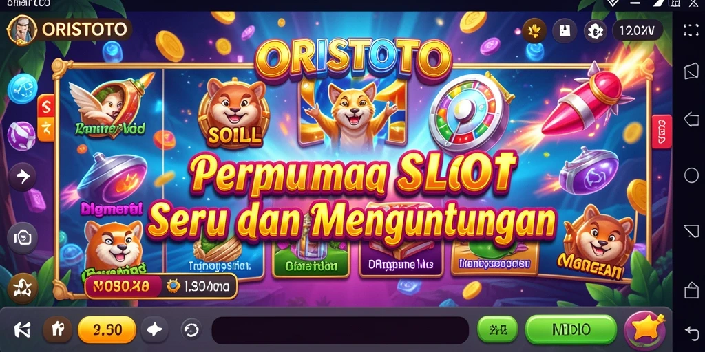 Screenshot gameplay ORISTOTO menampilkan putaran slot yang seru dan menarik.