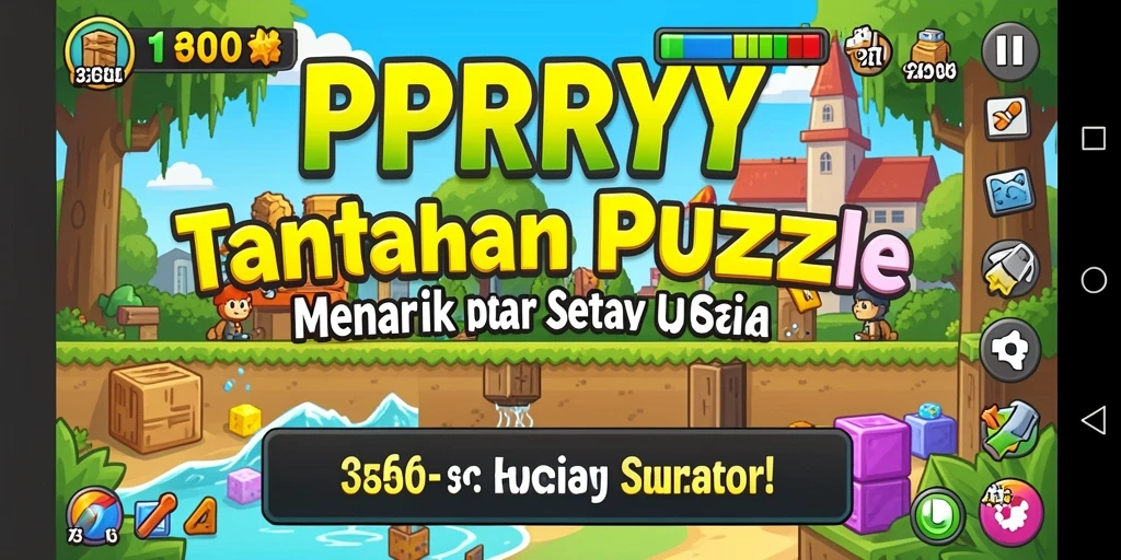 Screenshot utama PPRRYY menampilkan gameplay Puzzle yang menantang.