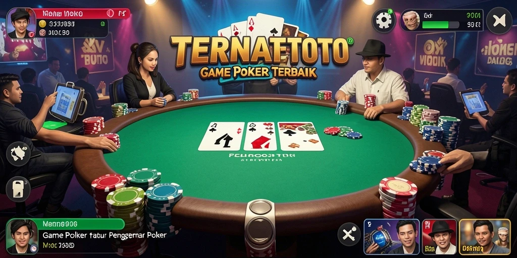 Screenshot utama TERNATETOTO yang menunjukkan gameplay poker yang seru.